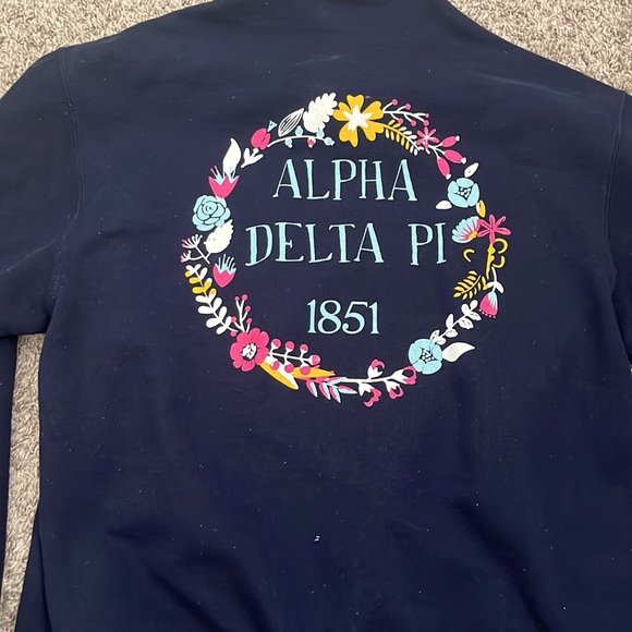Alpha delta pi zip up sweater - Picture 2 of 3